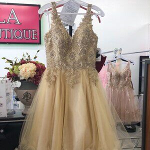 Gold Prom Dress